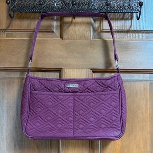 Bella Taylor Quilted Shoulder Bag in Plum